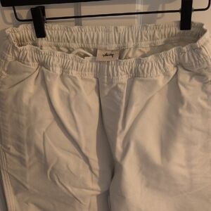 Stussy Cream Elastic Waist Trousers